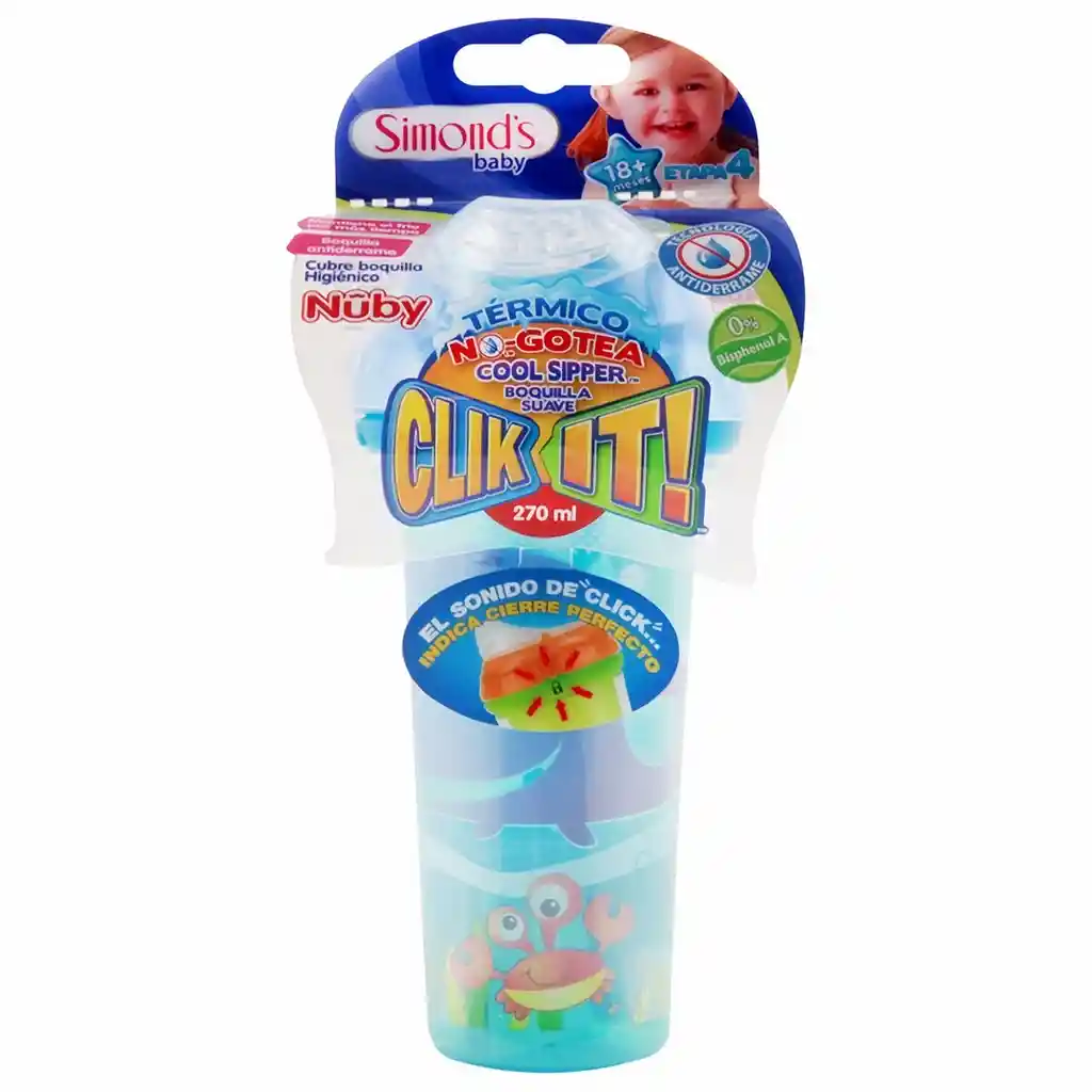 Simonds Vaso Con Boquilla Antiderrame