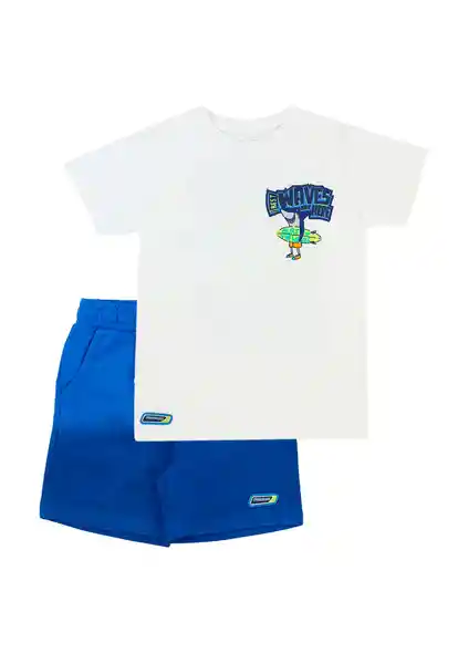 Conjunto Beach Squad Boys Azul Talla 02 - 267