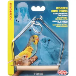 Living World Trapecio de Madera Para Aves