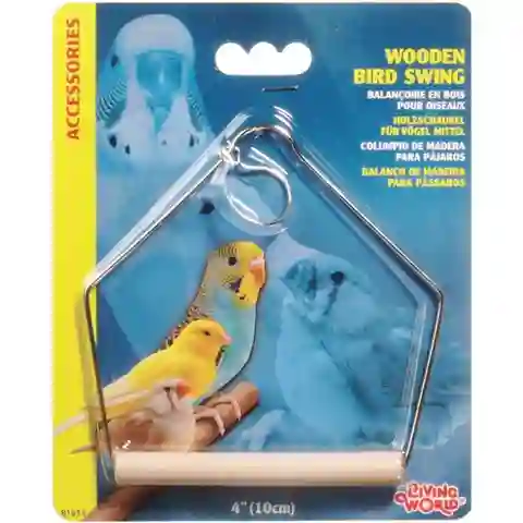 Living World Trapecio de Madera Para Aves