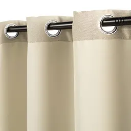Cortina Blackout Con Ojetillos Beige 140 x 240 cm Casaideas