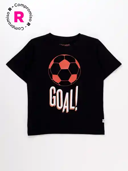 Harvest Polera Manga Corta Air Crudo Negro 6 V26