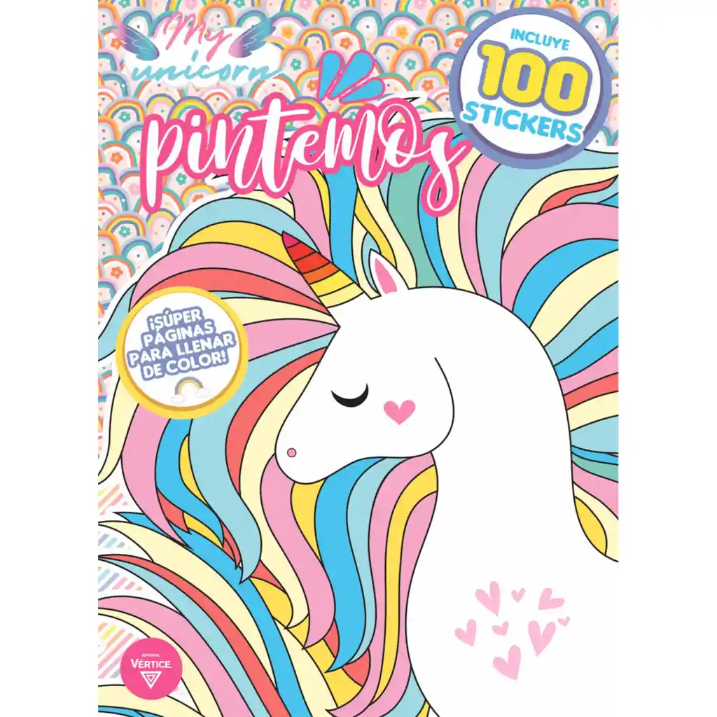 Unicornios-Pintemos Con 100 - Vertice