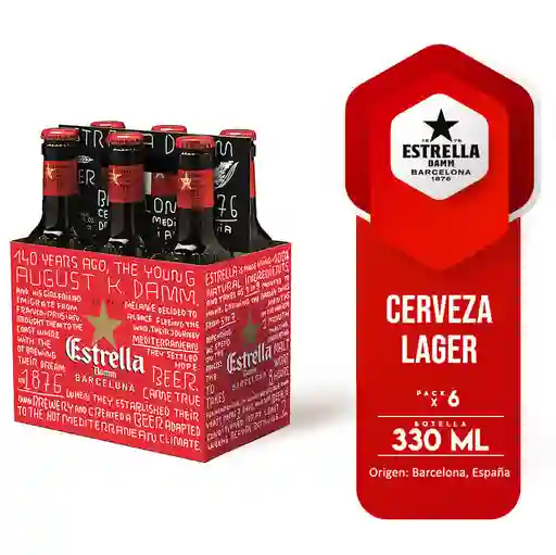 Estrella Damm Cerveza Lager Importada