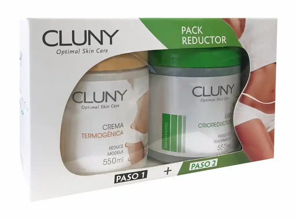 Cluny Pack Body Reductor de Crema Reductora y Gel Crioreductor