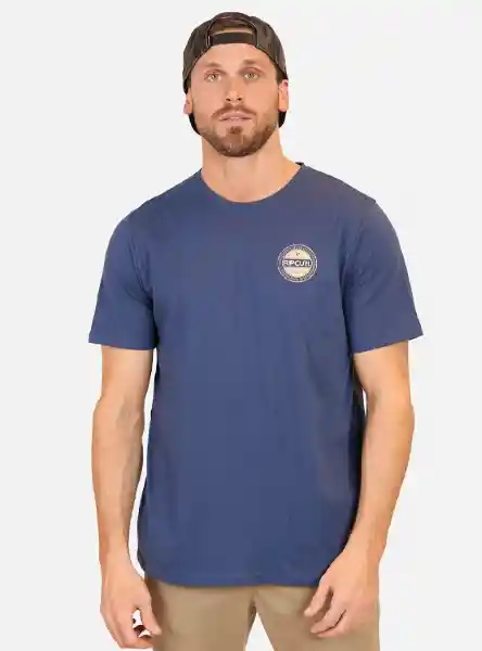 Rip Curl Polera Manga Corta Azul M 6P243-MV