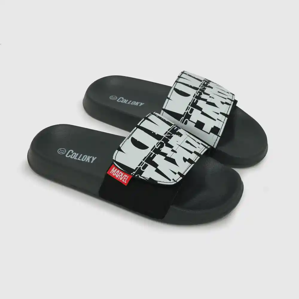 Pantinas Marvel De Niño Negro Talla 36