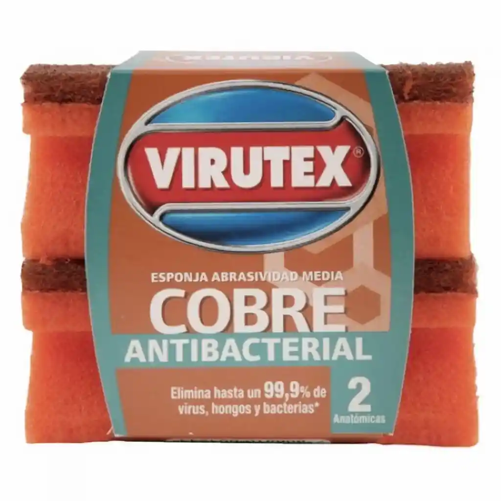 Virutex Esponja Cobre Antibacterial 