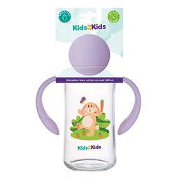 Kids For Kids Mamadera Boca Ancha Con Asas 240 mL
