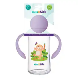 Kids For Kids Mamadera Boca Ancha Con Asas 240 mL