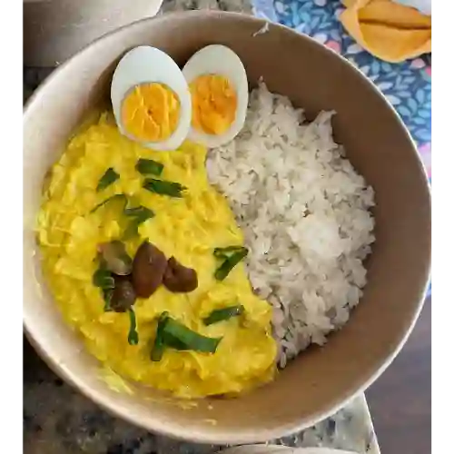 Aji de Gallina con Arroz