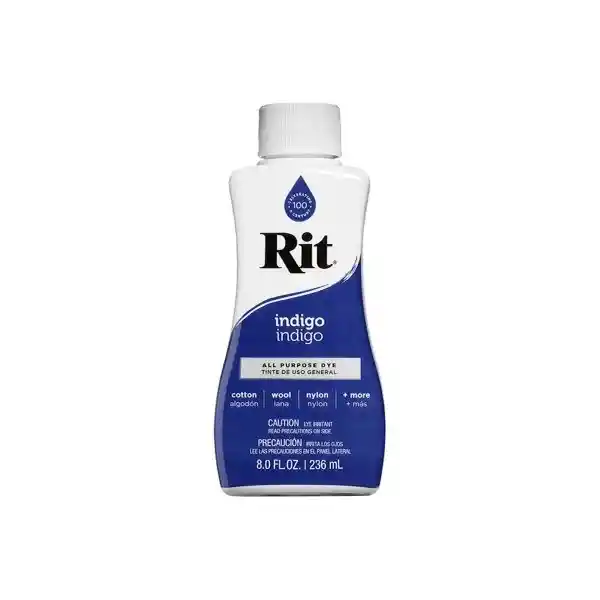 Anilina Líquido 236 Ml - Índigo Rit Dye 1 Envase