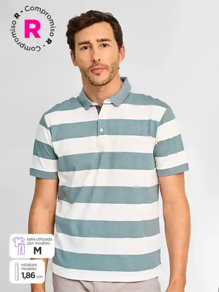 Kenneth Stevens Polera Manga Corta M1 Etan Verde Claro S SS25