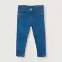 Jean Esencial Para Niña Celeste Talla 12m