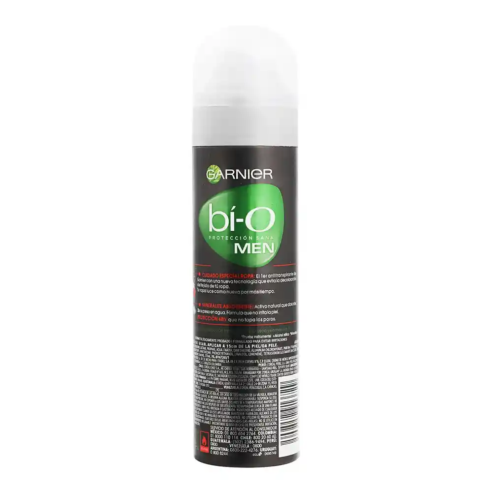 Garnier-Bi-O Desodorante Invisible Black White & Colors en Spray