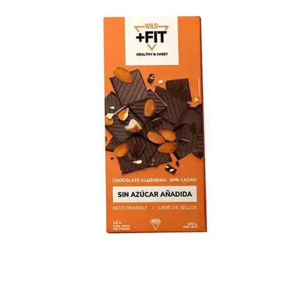 Wild Foods Barra de Chocolate Con Almendras 60% Cacao