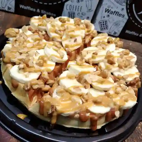 Waffle Plátano Nuez