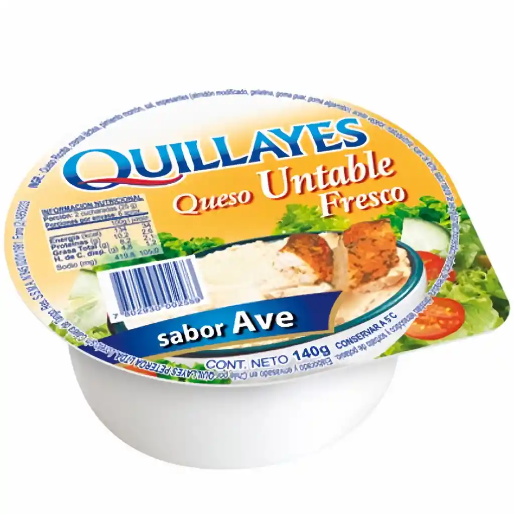 Quillayes Queso Untable Fresco Sabor Ave
