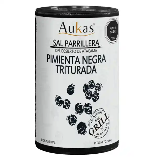 Aukas Sal Pimienta Triturada