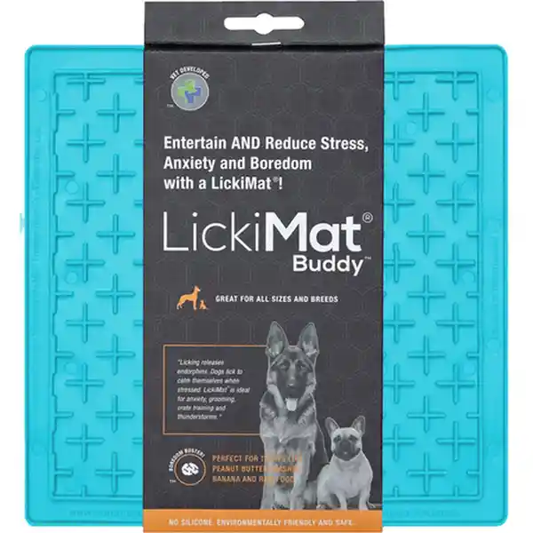 Lickimat Comedero Buddy Turquesa Para Mascotas