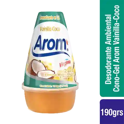 Aromatizante Arom en Gel Vainilla Coco