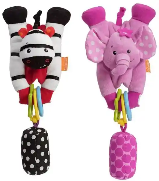 Infantino Juguete Wrap Around Chiming Pal Elephant/zebra 206