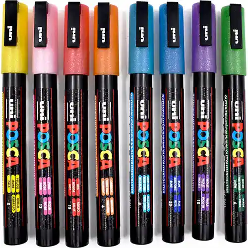 PanPastel Marcadores Posca Glitter de 0.9-1.3 Mm Blister