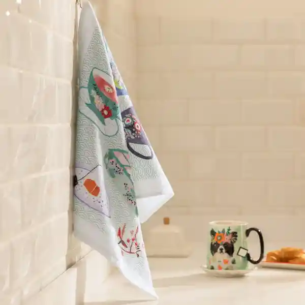 Paño Cocina de Algodón Velour Estampado Multicolor Casaideas