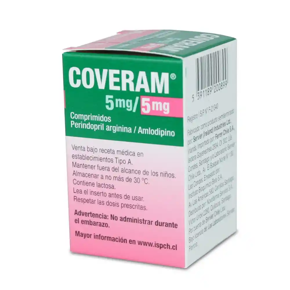 Coveram 5 mg/5 mg Comprimidos