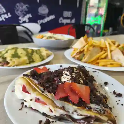 Crepe nutella - frutilla