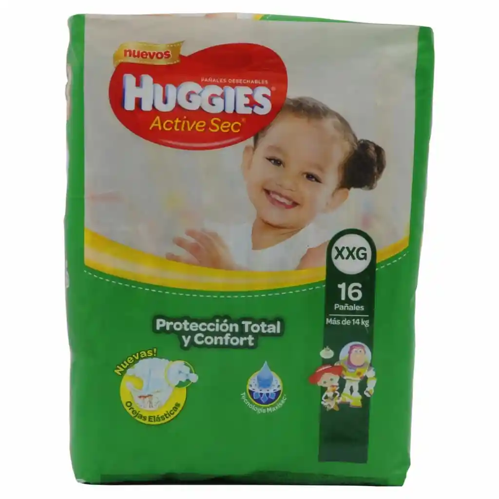 Huggies Pañales Desechables Active Sec de Toy Story Talla XXG