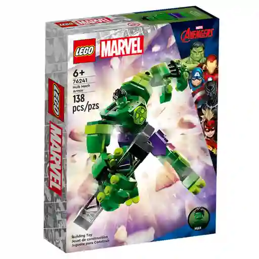 Lego Set de Construcción Marvel Armadura Robótica de Hulk 76241