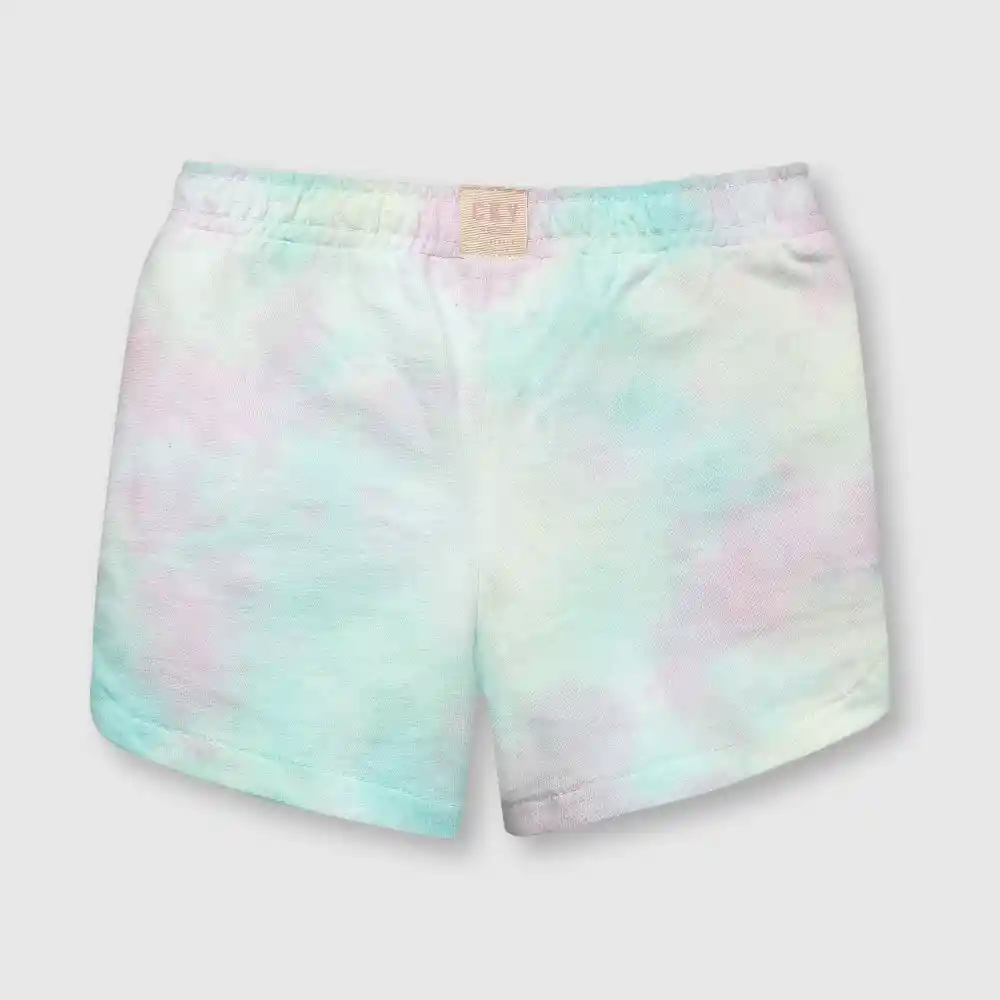 Short Tie Dyed Bebé Niña Rosado Talla 6/9 Meses