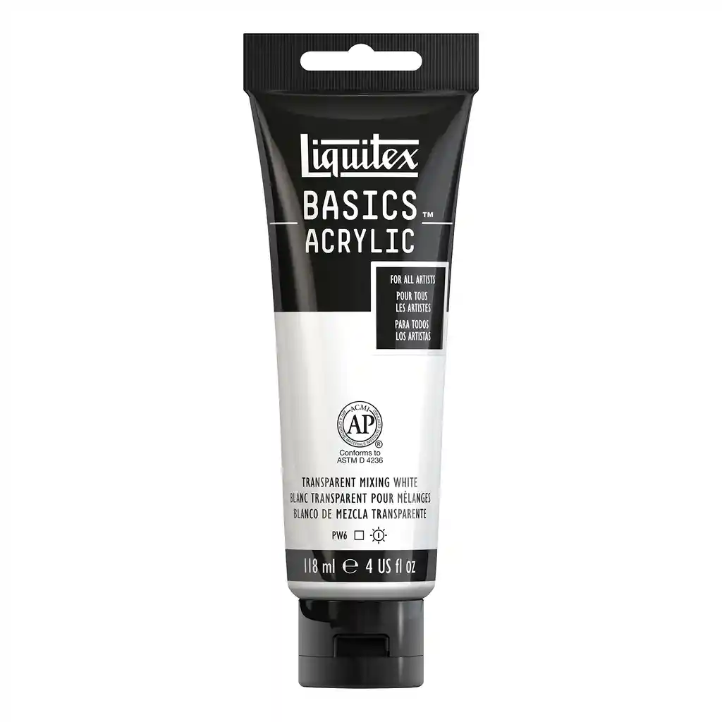 Liquitex Acrilico BASICS 118ml 430 Blanco de Mezcla Transparente