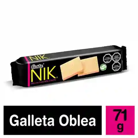 3 x Galleta Oblea Nik Costa 71 g Frutilla