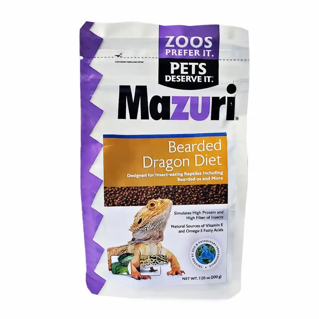 Mazuri Alimento Para Reptil Bearded Dragon Diet 200 g