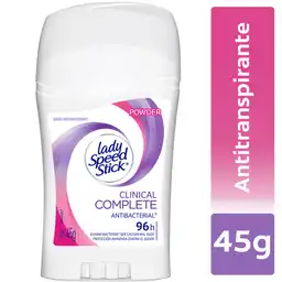 Desodorante Lady Speed Stick Clinical Antibacterial Barra 45 g