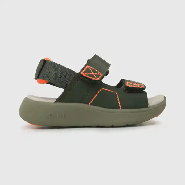 Sandalias Doble Ajuste Moss Niño Green/Naranja Talla 23 Colloky