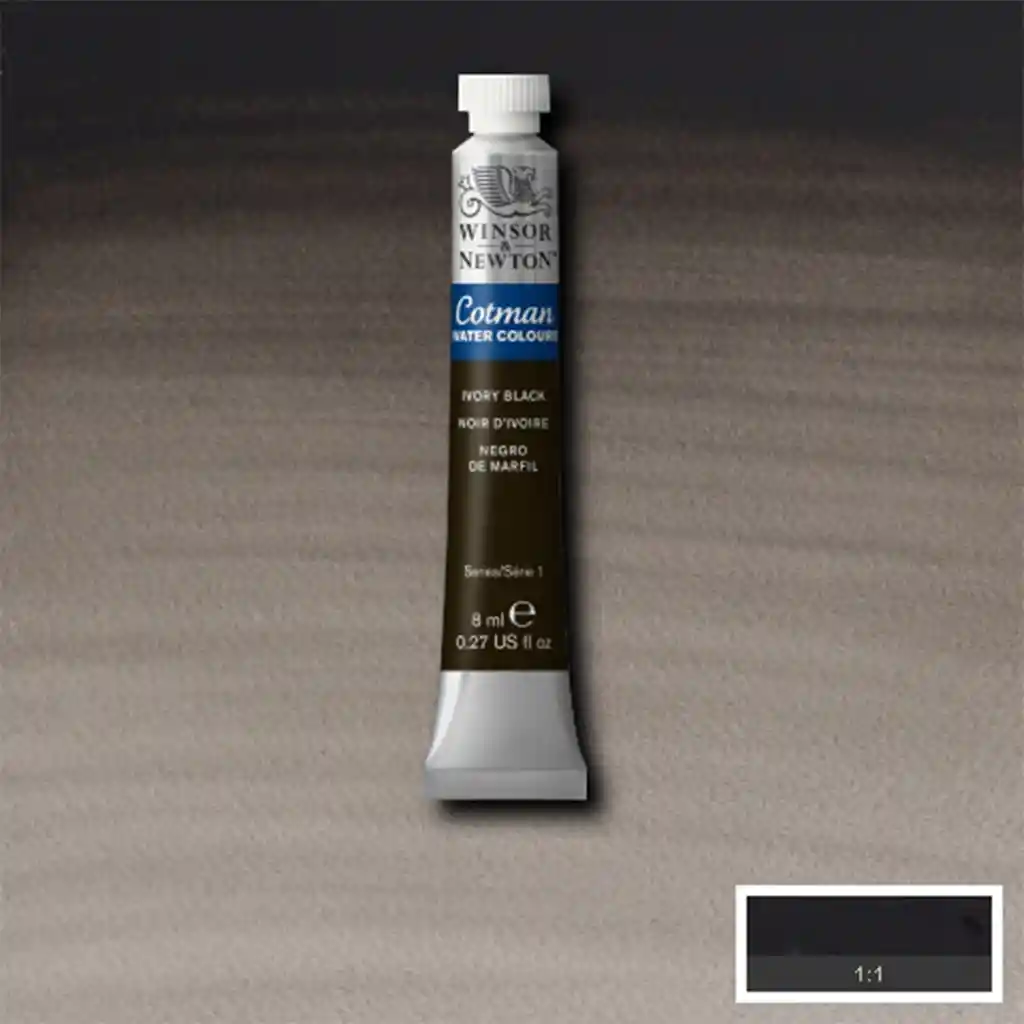 Cotman Water Colours 8ml - 331 Ivory Black