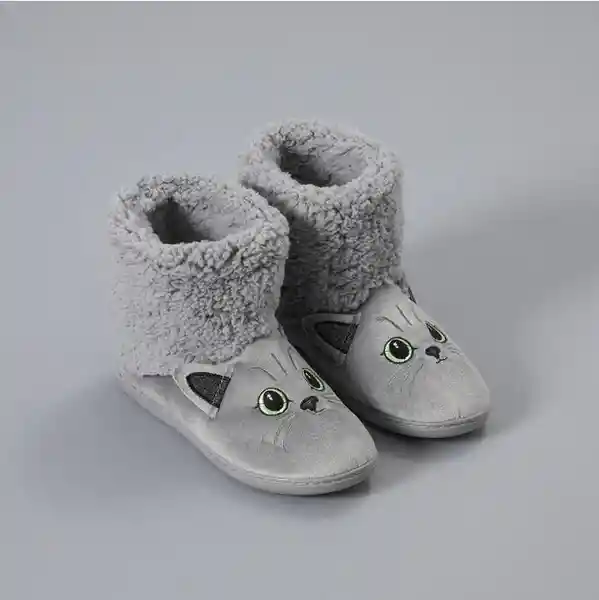 Botas Animales Color Gris Talla 37-38 Flores