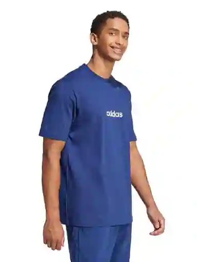 Adidas Polera M Lin sj T Azul L JE8999