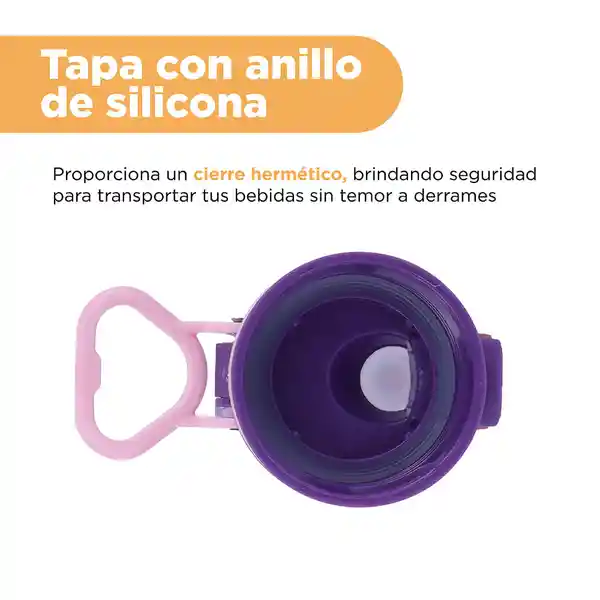 Botella de Plástico Para Deportes Con Asa Miniso