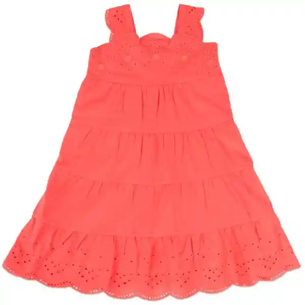 Vestido Niña Coral Talla 3 A Pillín