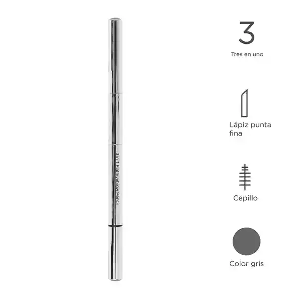 Miniso Lápiz Delinador Para Cejas de Punta Plana 3 en 1