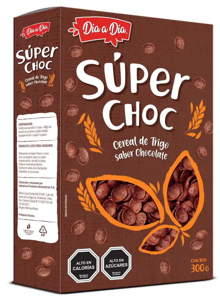 Día a Día Cereal Súper Choc de Trigo Sabor a Chocolate