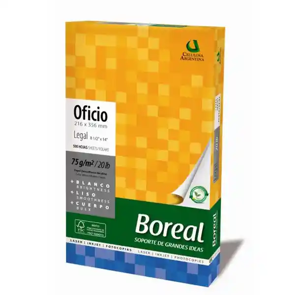 Boreal Papel Fotocopia Oficio (522677)