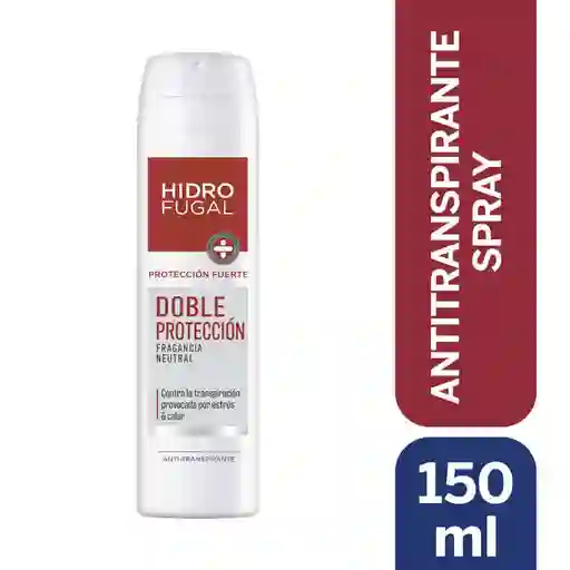 Hidrofugal Antitranspirante Doble Protección Fragancia Neutral en Spray