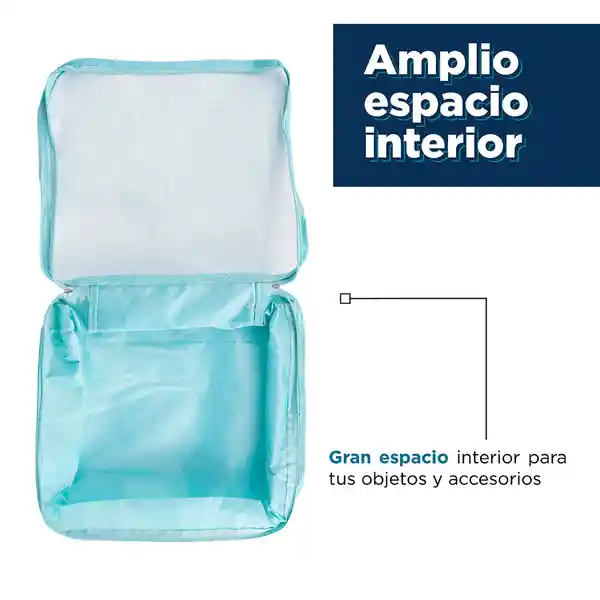 Organizador de Viaje Plegable 4 Espacios Verde Miniso