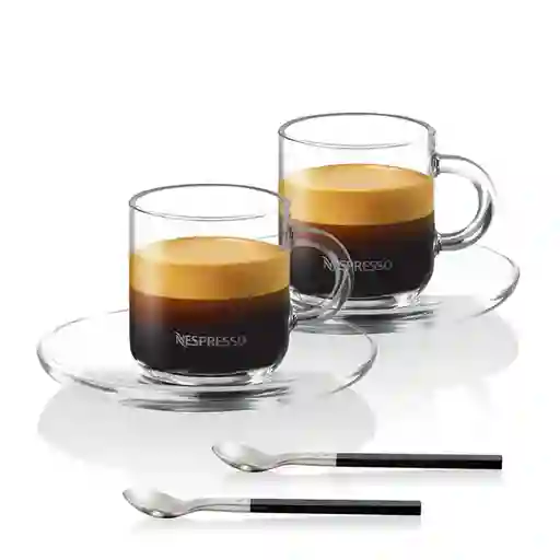 Nespresso Taza Vertuo Doble Espresso Con Cucharas