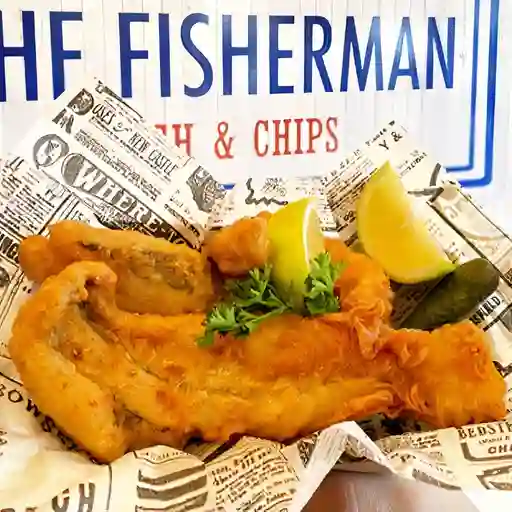 Box de pescada con papas y ensalada